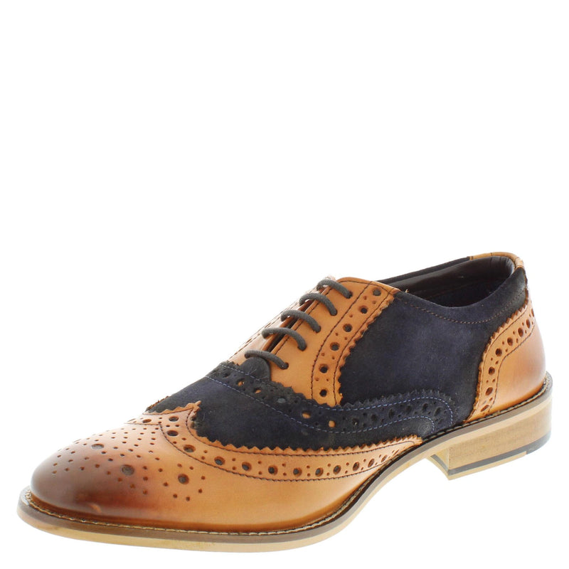 Frank James Enfield Leather Brogue Shoes