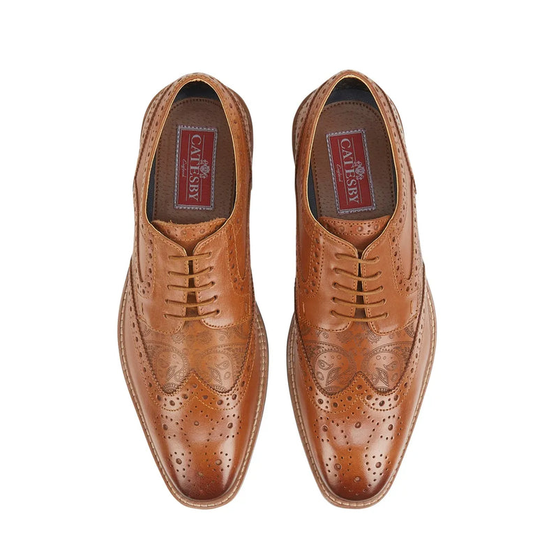 CATESBY ENGLAND Churchill Premium Leather Brogue Shoes