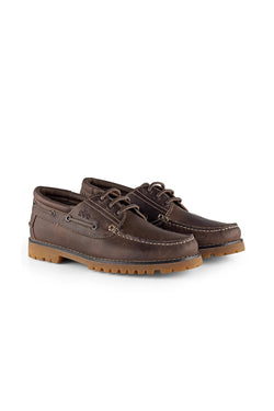 CATESBY ENGLAND Timber Leather Casual Lace-up Boat Shoes