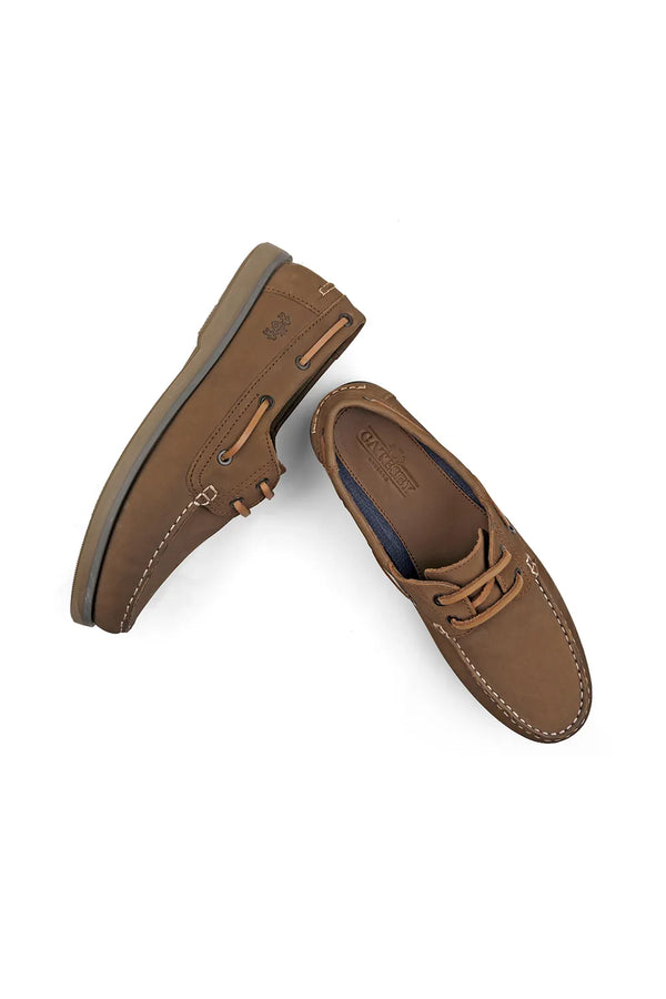 CATESBY ENGLAND Hector Leather Casual Lace-up Boat Shoes