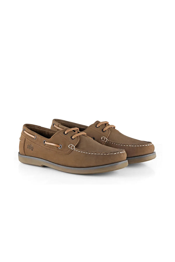 CATESBY ENGLAND Hector Leather Casual Lace-up Boat Shoes