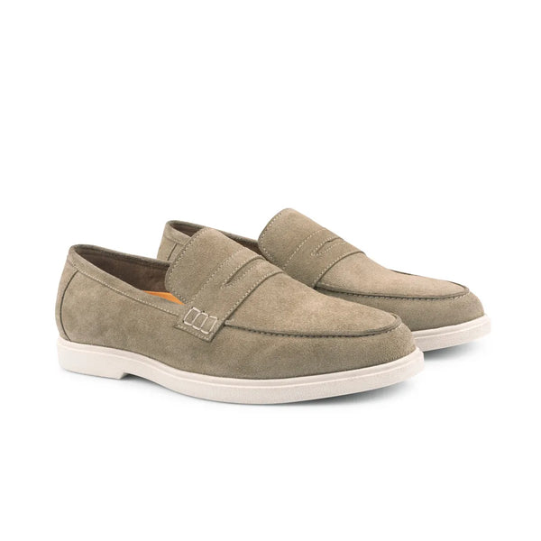 Silver Street London San Nicola Suede Casual Penny Loafers