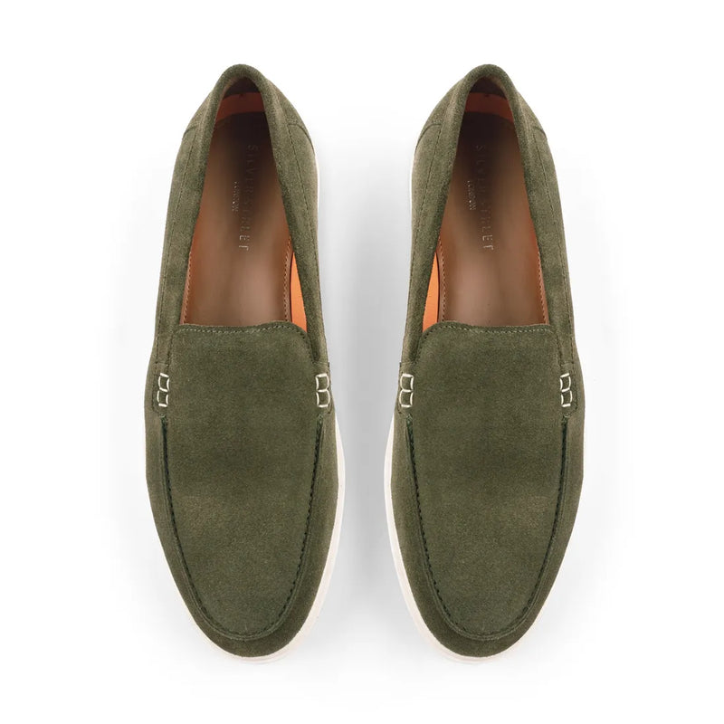 Silver Street London San Mauro Suede Casual Apron Loafers