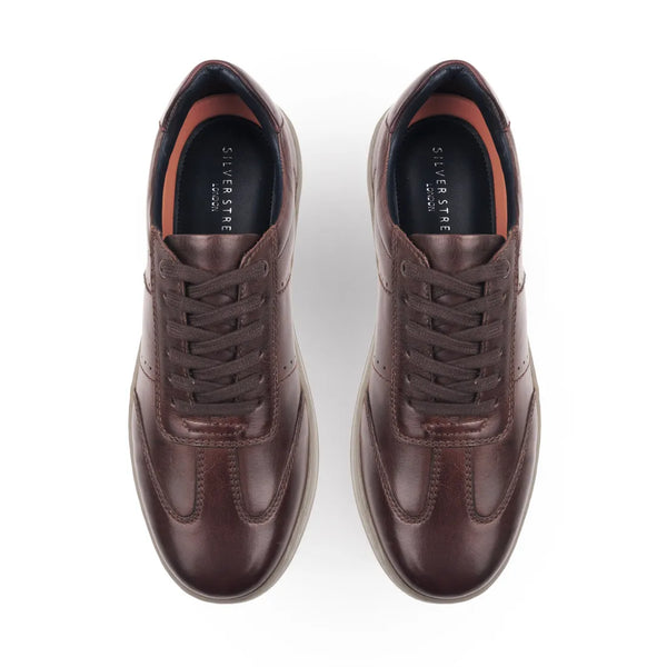 Silver Street London Marco Leather Casual Trainers