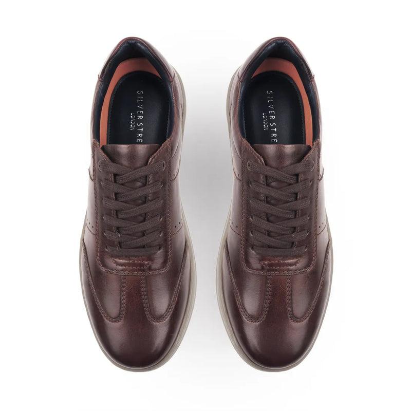 Silver Street London Marco Leather Casual Trainers