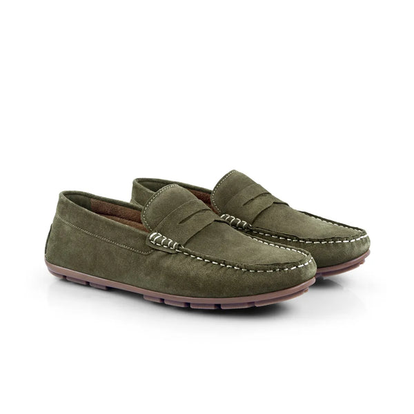 Silver Street London Bari Suede Casual Driving Loafers