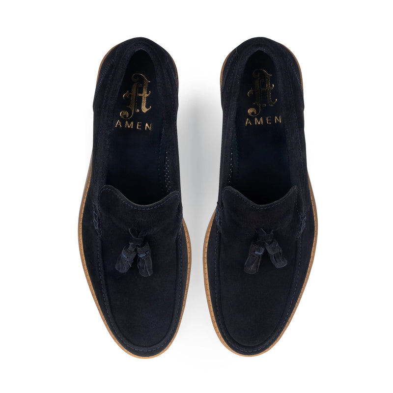 Amen Shoes Affleck Suede Leather Smart Loafer