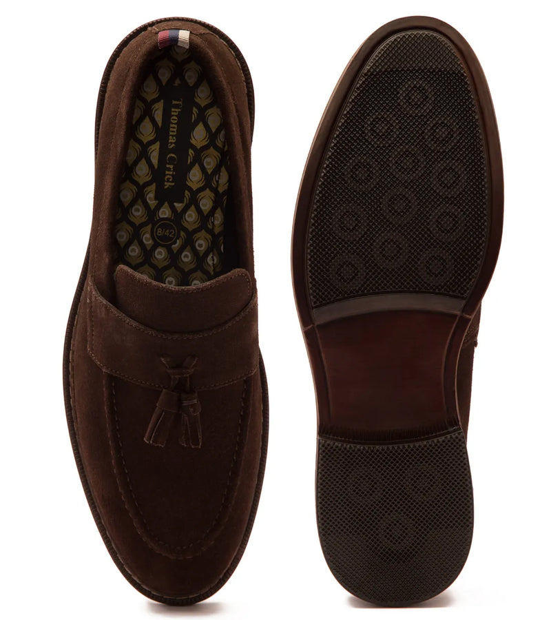 Thomas Crick 'Clinton' Suede Leather Tassel Formal Loafer Shoes