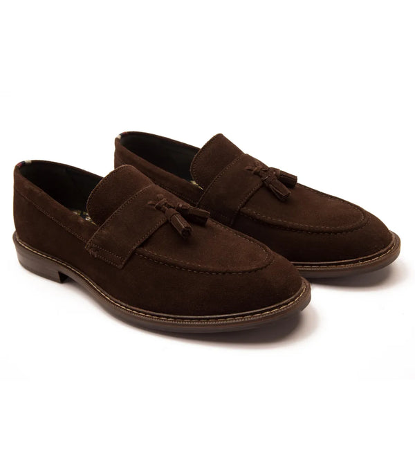 Thomas Crick 'Clinton' Suede Leather Tassel Formal Loafer Shoes