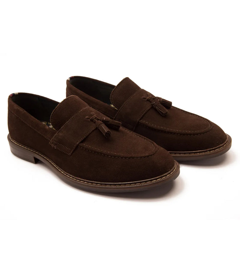 Thomas Crick 'Clinton' Suede Leather Tassel Formal Loafer Shoes