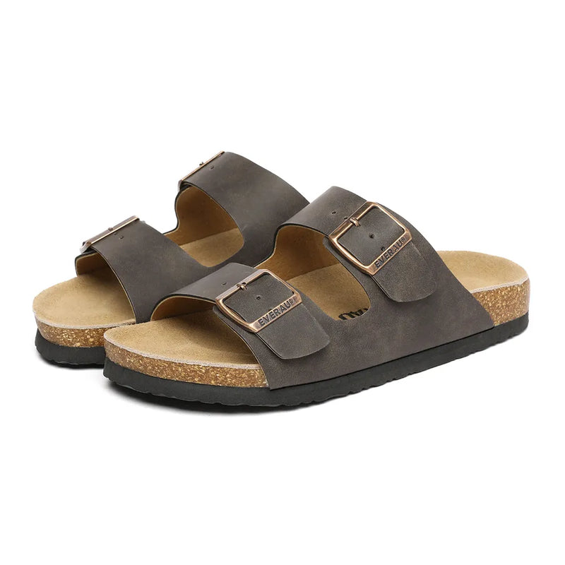 EverAu Australia Duck Leather Twin Buckle Sandals