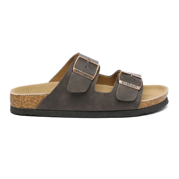 EverAu Australia Duck Leather Twin Buckle Sandals