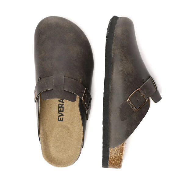 EverAu Australia Hardhead Leather Comfort Clog Sandals